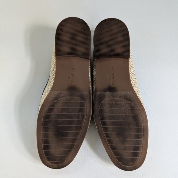 Kenneth Cole Ney York Women's Lariska Raffia Loafer Size 8 Natural Navy - Picture 7 of 9